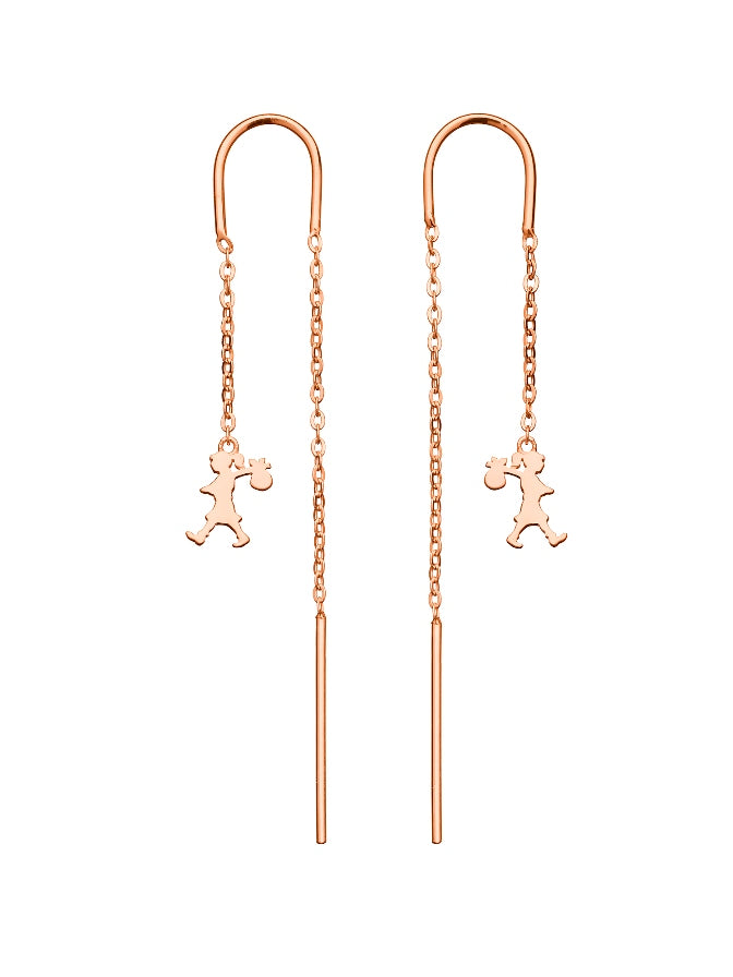 Karen Walker Stg Runaway Girl Thread Earrings