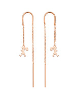 Load image into Gallery viewer, Karen Walker Stg Runaway Girl Thread Earrings
