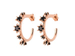 Load image into Gallery viewer, Karen Walker Stg Onyx Baroque Earrings
