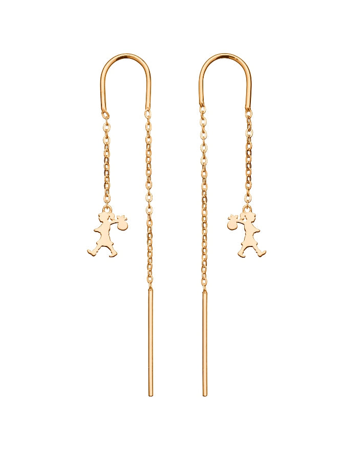 Karen walker stg runaway girl thread earrings