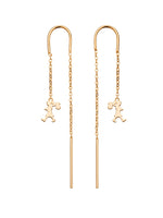 Load image into Gallery viewer, Karen Walker Stg Runaway Girl Thread Earrings
