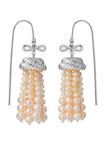 Load image into Gallery viewer, Karen Walker Stg Binding Love Pearl Earrings
