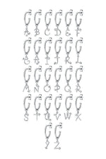 Load image into Gallery viewer, Karen Walker Stg Love Letters Single Initial Hoop Earring
