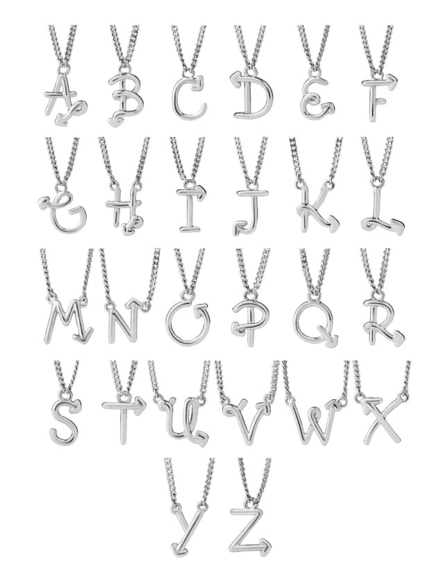 Karen walker stg love letters initial necklace