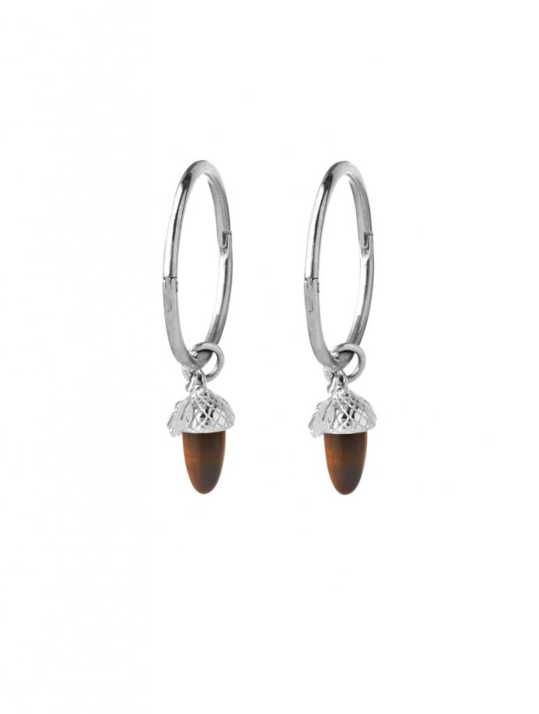 Karen walker micro acorn earrings silver kw361er stg