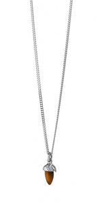 Load image into Gallery viewer, Karen Walker Stg Micro Acorn &amp; Leaf Necklace
