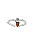 Load image into Gallery viewer, Karen Walker Stg Micro Acorn &amp; Leaf Charm Ring
