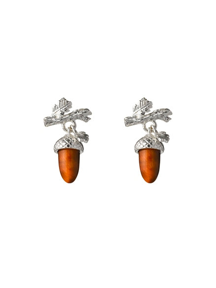 Karen walker micro acorn and leaf studs kw363er stg