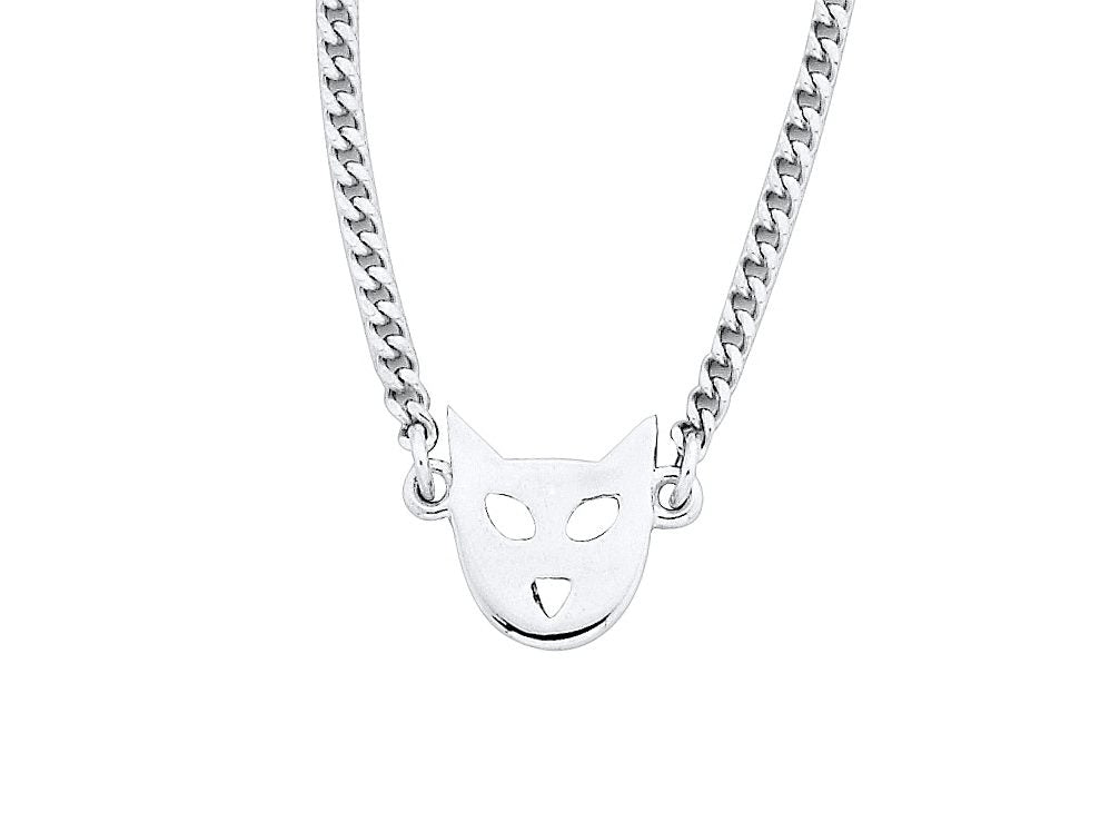 Karen walker mini cat necklace close up