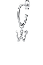 Load image into Gallery viewer, Karen Walker Stg Love Letters Single Initial Hoop Earring
