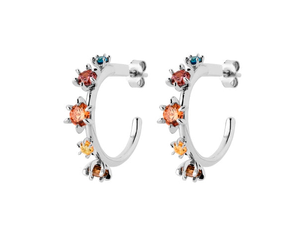 Karen walker sterling silver cubic zirconia baroque earring kw436er za stg