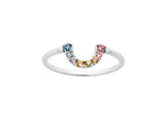 Load image into Gallery viewer, Karen Walker Stg Multi CZ Surrealist Ring
