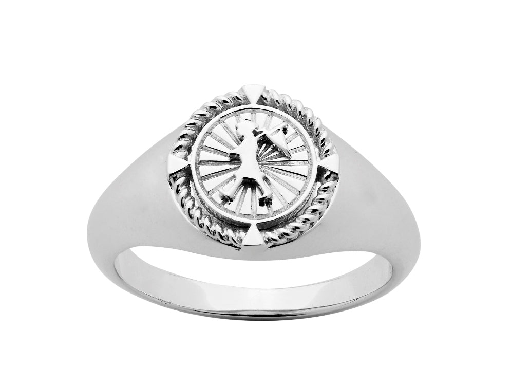 Karen walker voyager signet ring navigator kw369r stg