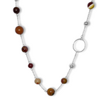 Load image into Gallery viewer, La Pierre Cinnamon Mookaite Bead 50cm Necklace
