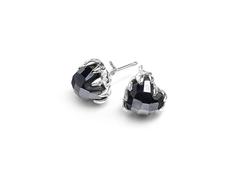 Stolen girlfriends club stg love claw earrings   hematite