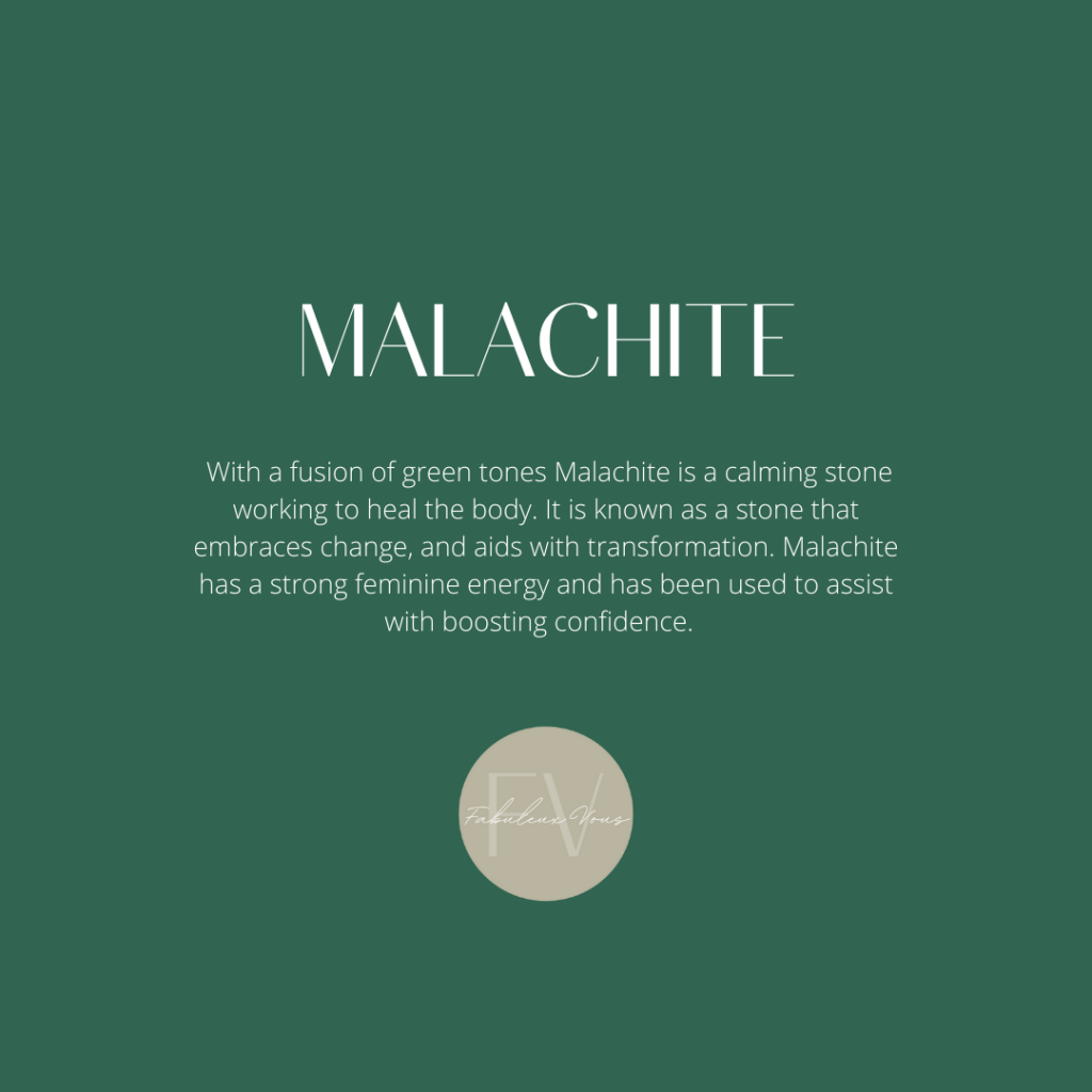La Stele Stg Green Malachite Round Ring