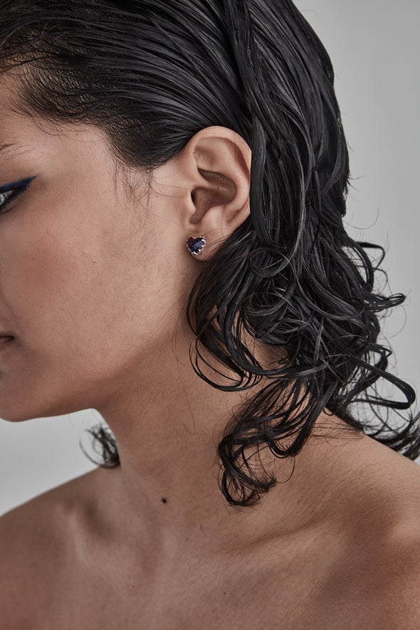 Stolen girlfriends club love claw earrings   sandstone