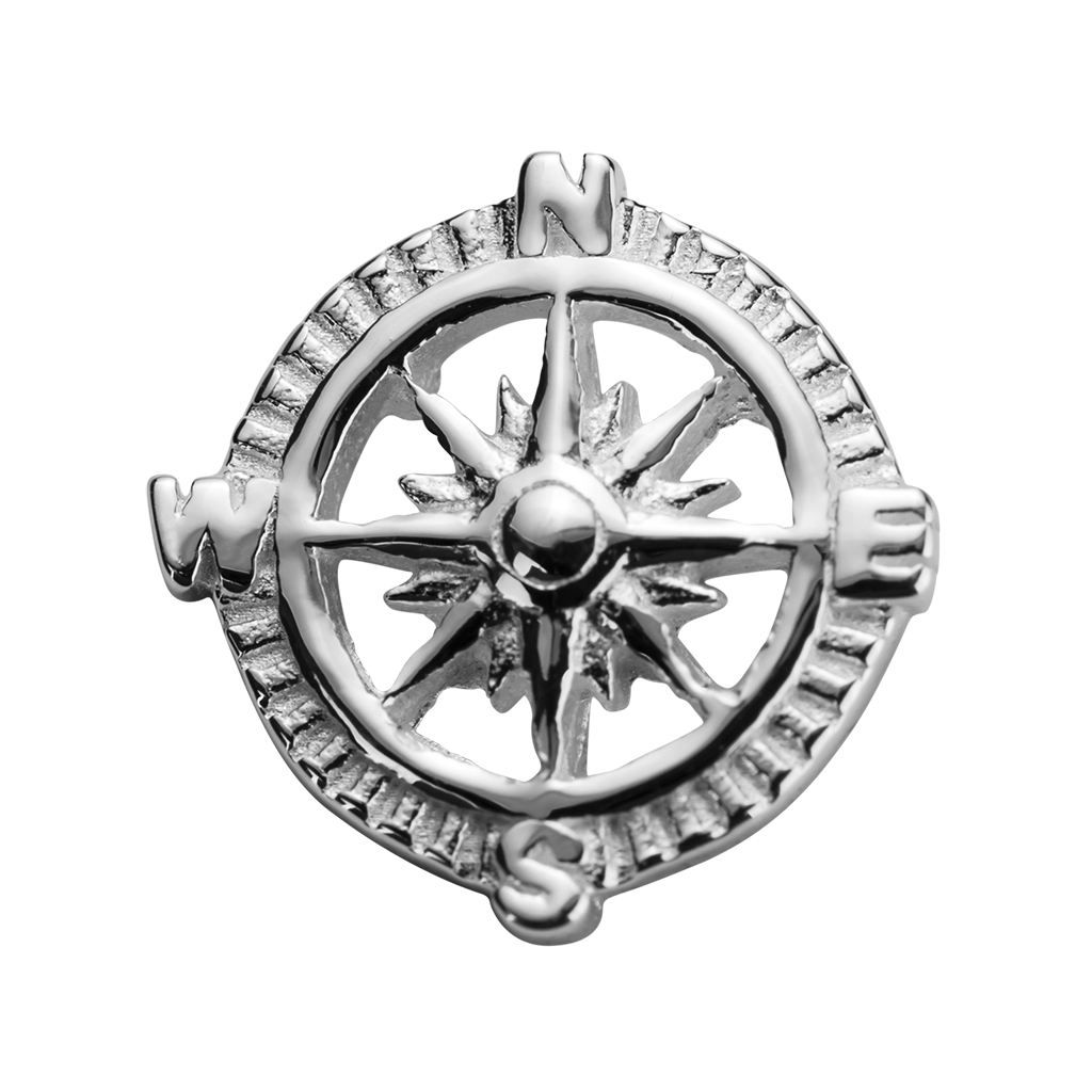 Stow Stg Compass Charm