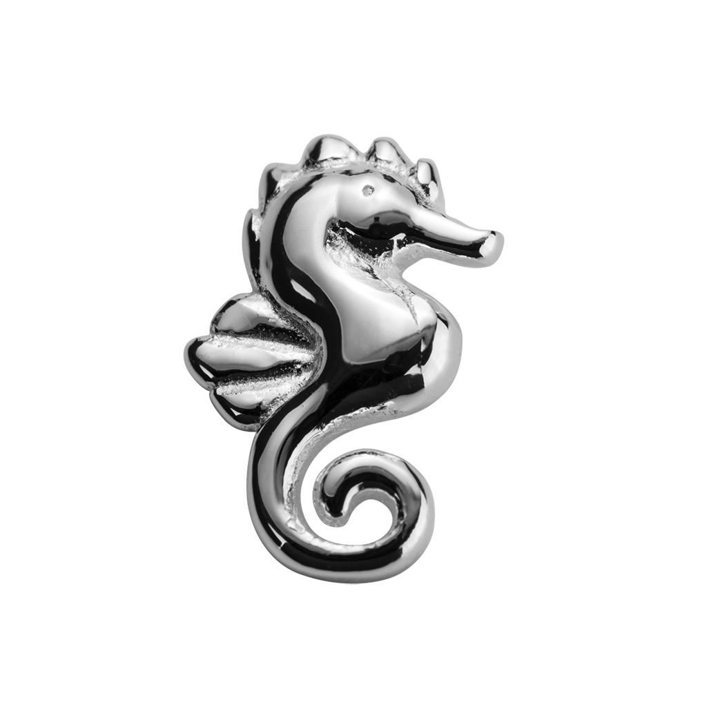 Stow Stg Seahorse Charm