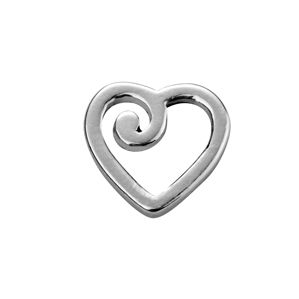 Stow Stg Precious Heart Charm