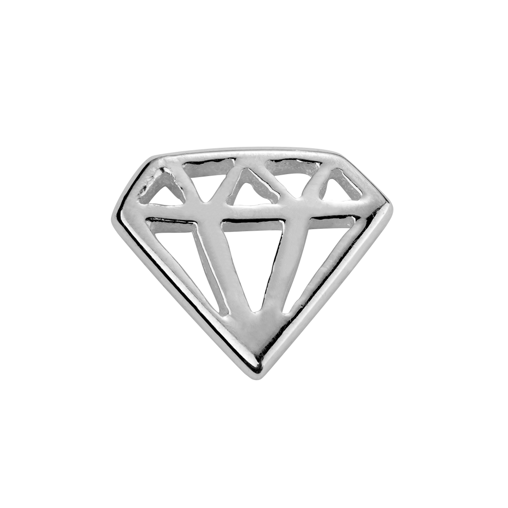 Stow Stg Diamond Charm