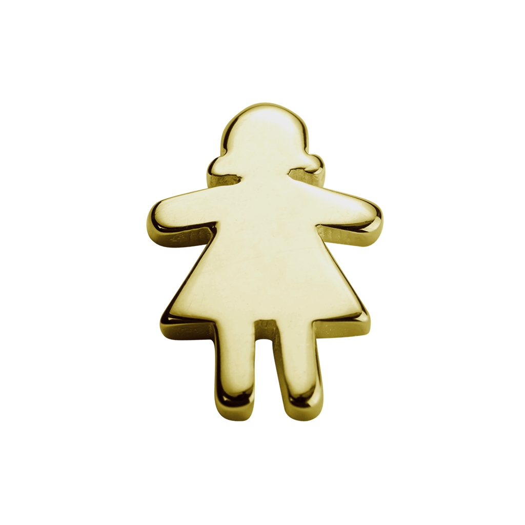 Stow 9ct Stowaway Girl Charm