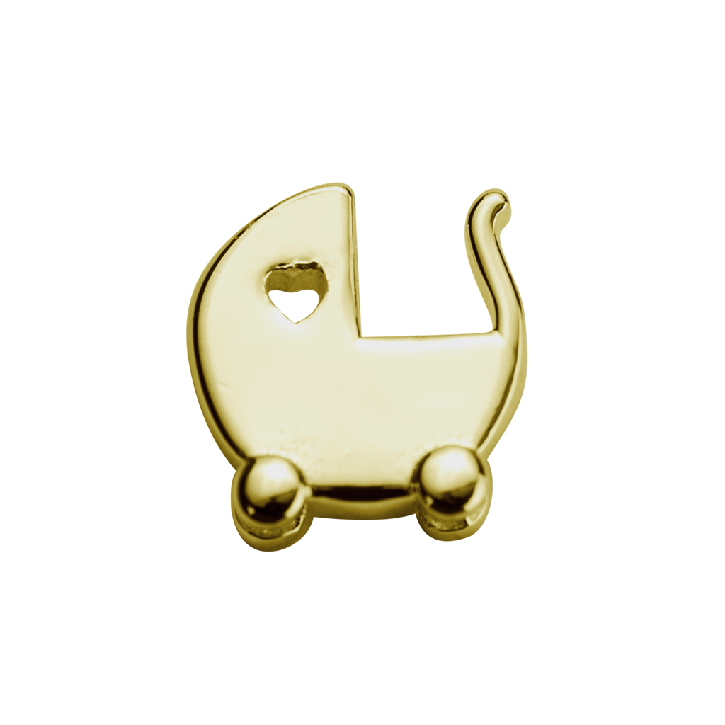 Stow 9ct Baby Pram Charm