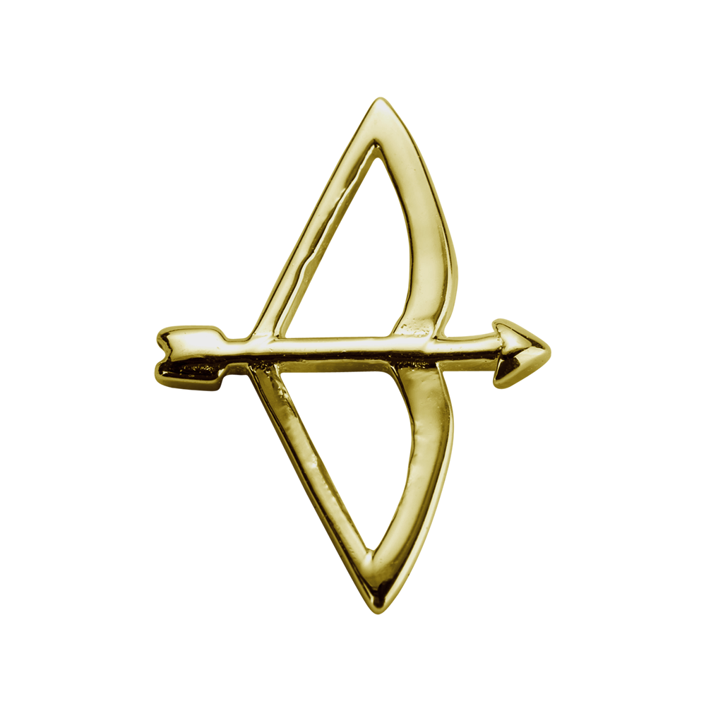 S001127 gold bow arrow 420105