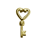 Load image into Gallery viewer, Stow 9ct Key Charm
