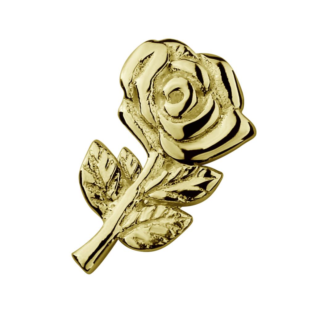 Stow 9ct Rose Charm