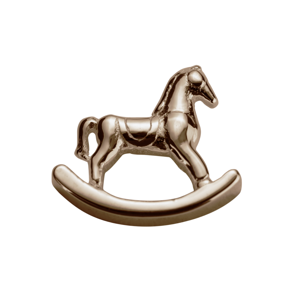 Stow 9ct Rose Rocking Horse Charm