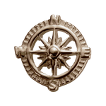 Load image into Gallery viewer, Stow 9ct Rose Compass Charm
