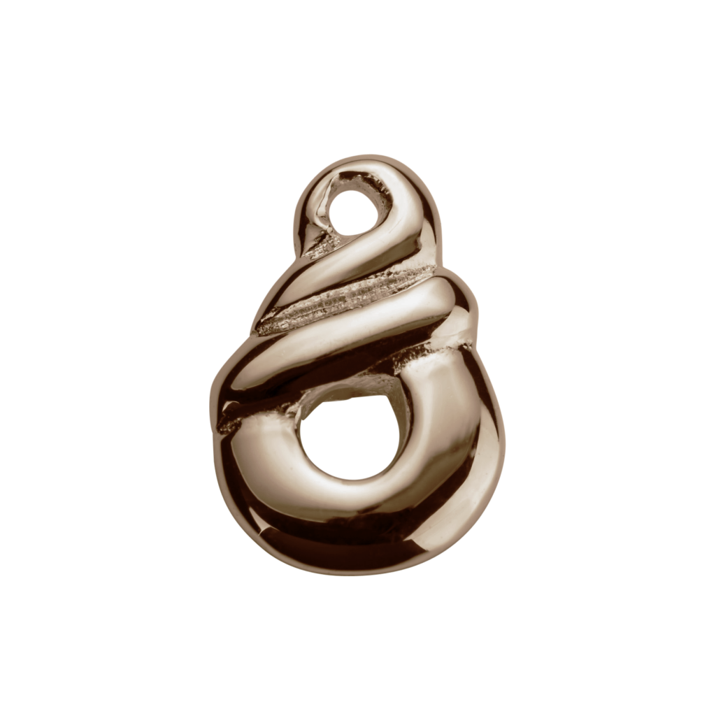Stow 9ct Rose Eternity Twist Charm