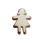 Load image into Gallery viewer, Stow 9ct Rose Stowaway Girl Charm

