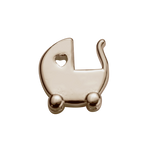 Load image into Gallery viewer, Stow 9ct Rose Baby Pram Charm

