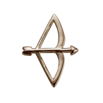 Load image into Gallery viewer, Stow 9ct Rose Bow &amp; Arrow Charm
