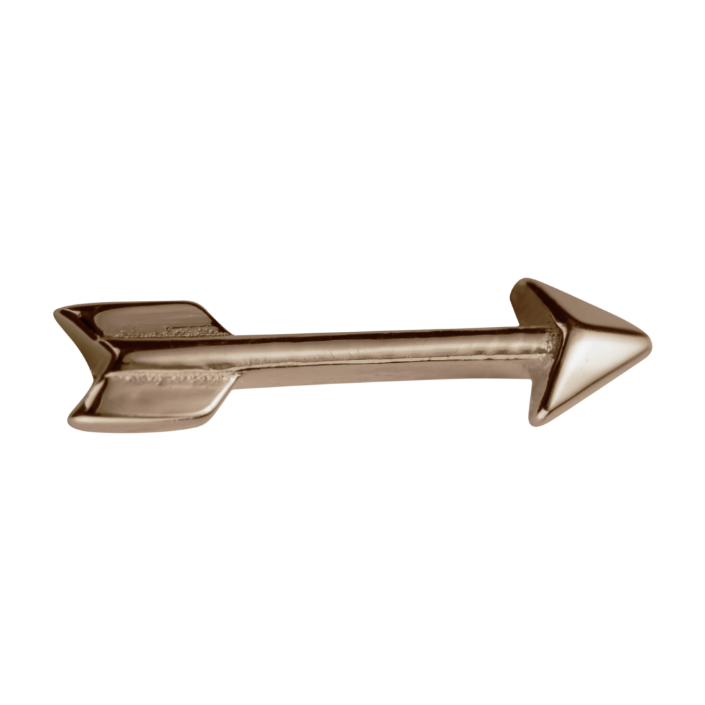 Stow 9ct Rose Arrow Charm