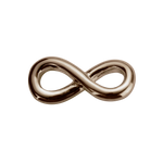 Load image into Gallery viewer, Stow 9ct Rose Infinity Twist Charm
