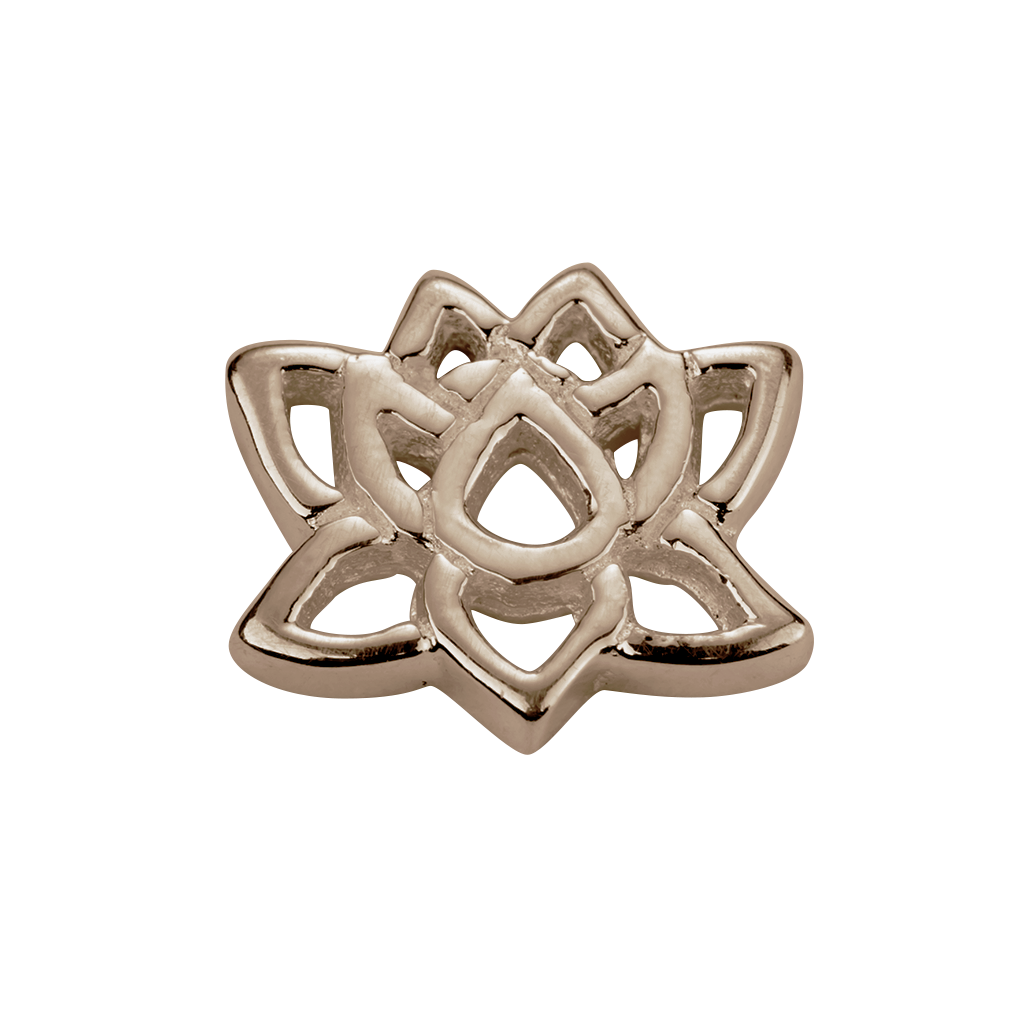 Stow 9ct Rose Lotus Charm
