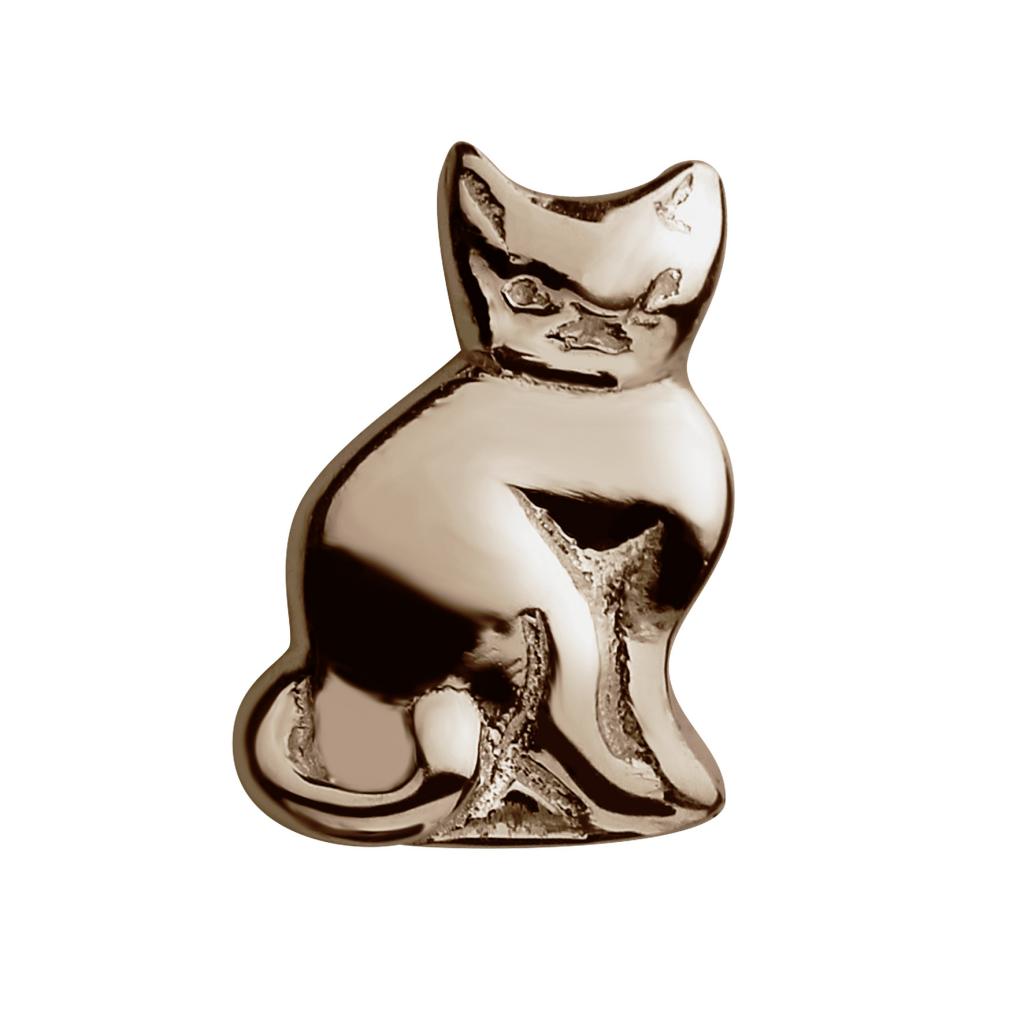 S002164 stow locket charm cat charm 9ct rose gold