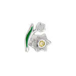 Load image into Gallery viewer, Stow Stg Enamel Lily Of The Valley Flower Charm
