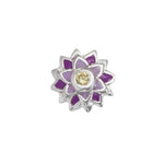 Load image into Gallery viewer, Stow Stg Enamel Water Lily Flower Charm
