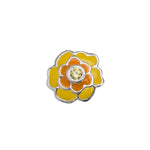 Load image into Gallery viewer, Stow Stg Enamel Marigold Flower Charm
