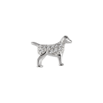 Load image into Gallery viewer, Stow Stg CZ Dog Charm
