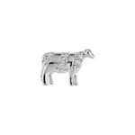 Load image into Gallery viewer, Stow Stg CZ Cow Charm
