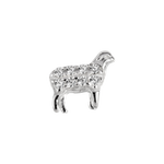 Load image into Gallery viewer, Stow Stg CZ Sheep Charm
