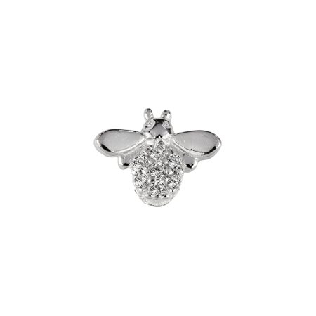 Stow Stg CZ Bee Charm