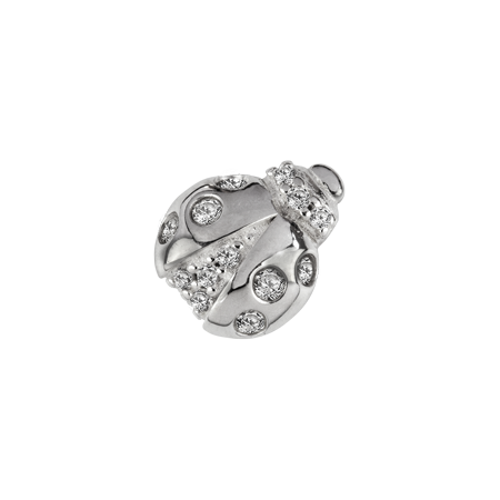 Stow Stg CZ Ladybird Charm
