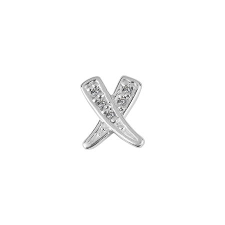 Stow Stg CZ Kisses Charm