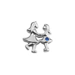 Load image into Gallery viewer, Stow Stg CZ Best Friends Charm

